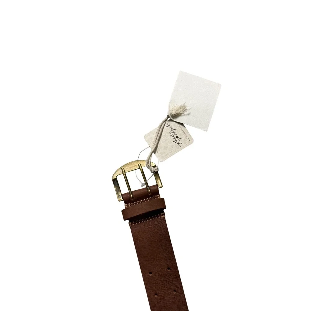 419. Free People We the Free Double Cross Belt Women's Belts Cognac Size SM-MD